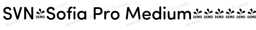SVN-Sofia Pro Medium字体转换